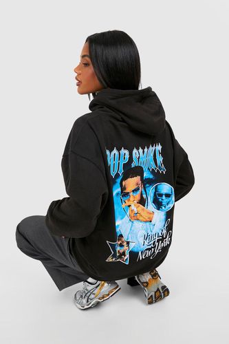 Womens Pop Smoke License Oversized Hoodie - - M - boohoo - Modalova