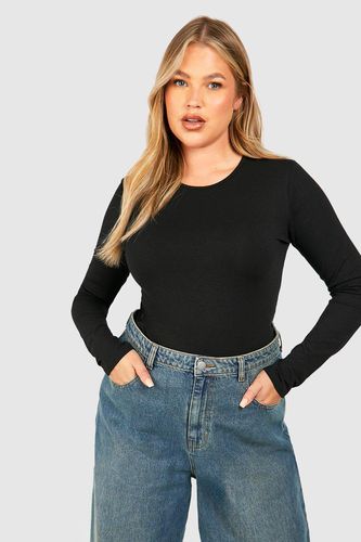 Womens Plus Premium Super Soft Crew Neck Bodysuit - - 26 - boohoo - Modalova