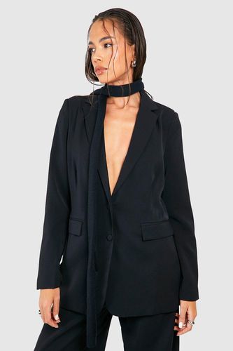 Womens Relaxed Fit Tailored Blazer - - 10 - boohoo - Modalova