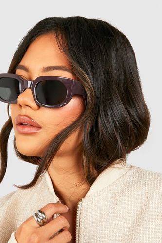 Womens Rectangular Frame Sunglasses - One Size - boohoo - Modalova