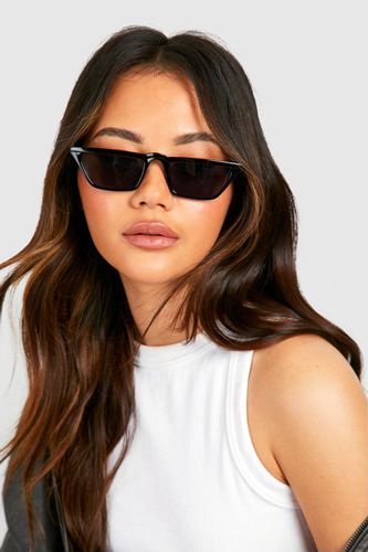 Womens Rectangle Tinted Lens Sunglasses - - One Size - boohoo - Modalova