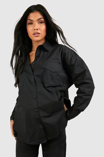 Womens Maternity Oversized Utility Shirt - - 10 - boohoo - Modalova