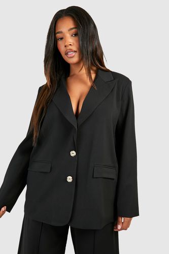 Womens Plus Split Back Oversized Blazer - - 18 - boohoo - Modalova