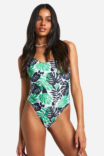 Womens Tall Tropical Strappy Swimsuit - - 10 - boohoo - Modalova