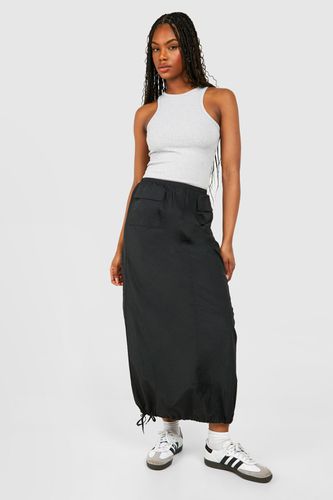 Womens Tall Nylon Pocket Detail Midaxi Skirt - - 14 - boohoo - Modalova