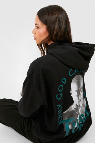 Womens Tupac Licence Oversized Back Print Hoodie - - L - boohoo - Modalova