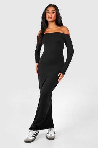 Womens Premium Super Soft Bardot Bodycon Maxi Dress - - 10 - boohoo - Modalova