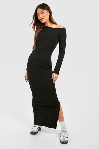 Womens Assymetric Long Sleeve Maxi Dress - - 10 - boohoo - Modalova
