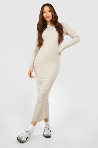 Womens Tall Basic Long Sleeve Midaxi Dress - - 12 - boohoo - Modalova
