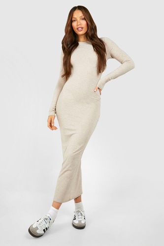 Womens Tall Basic Long Sleeve Midaxi Dress - - 18 - boohoo - Modalova