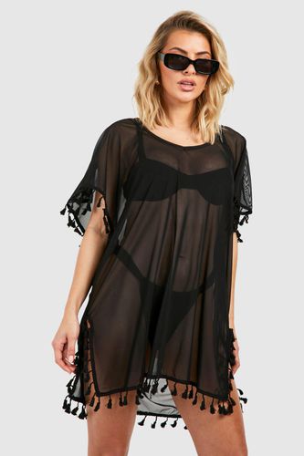 Womens Tassel Hem Cover-up Beach Kaftan - - S - boohoo - Modalova