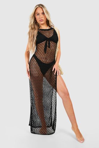 Womens Crochet Cover-up Beach Maxi Dress - - L - boohoo - Modalova