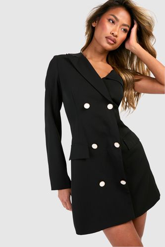 Womens One Shoulder Blazer Dress - - 10 - boohoo - Modalova