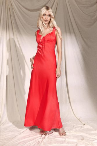 Womens Satin Slip Maxi Dress - - 8 - boohoo - Modalova