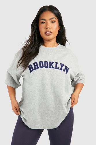 Womens Plus Brooklyn Oversized T-shirt - - 20 - boohoo - Modalova