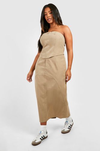 Womens Plus Cargo Midaxi Skirt - - 20 - boohoo - Modalova