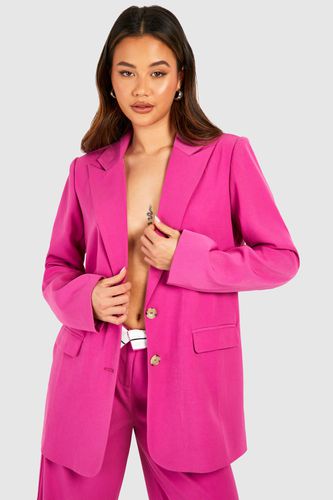 Womens Contrast Button Mansy Blazer - - 16 - boohoo - Modalova