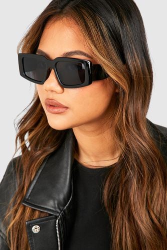 Womens Square Tinted Sunglasses - - One Size - boohoo - Modalova