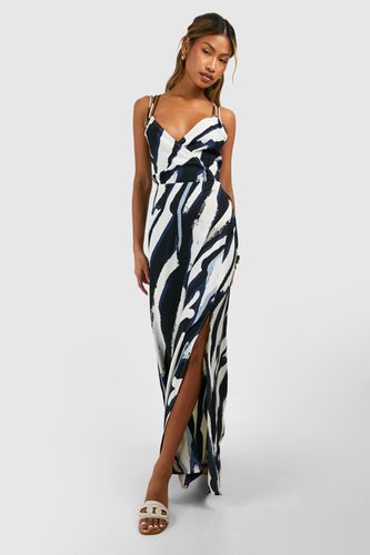 Womens Zebra Ring Detail Maxi Dress - - 10 - boohoo - Modalova
