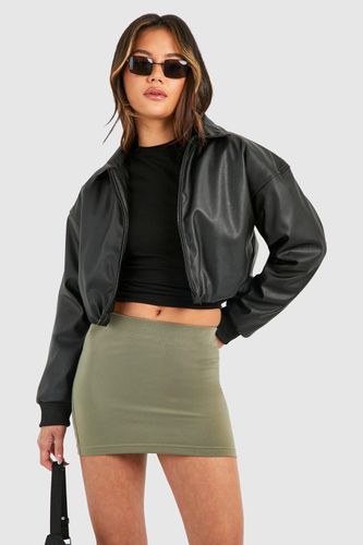 Womens Cotton Jersey Mini Skirt - - 10 - boohoo - Modalova