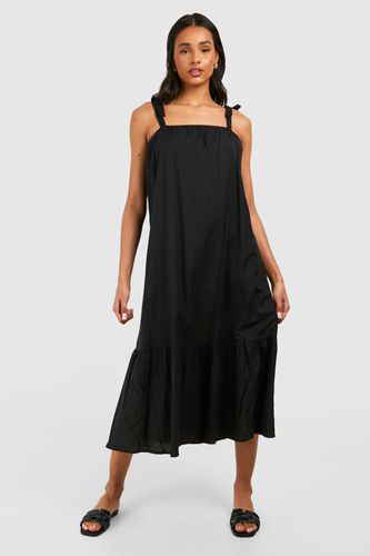 Womens Tall Halter Tiered Midaxi Dress - - 18 - boohoo - Modalova