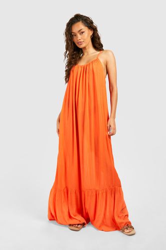 Womens Strappy Cheesecloth Maxi Dress - - 12 - boohoo - Modalova