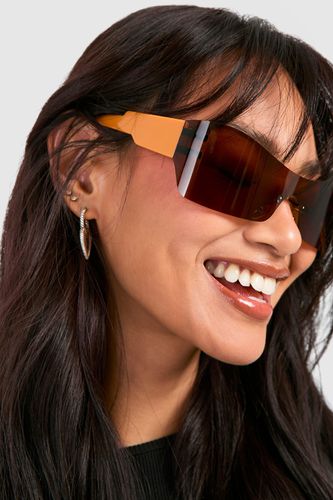 Womens Visor Sunglasses - One Size - boohoo - Modalova