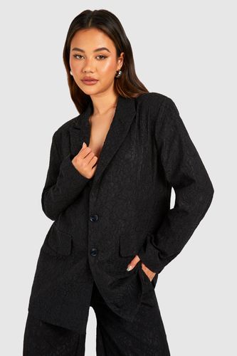 Womens Premium Lace Single Breasted Blazer - - 10 - boohoo - Modalova