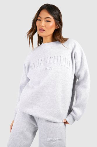 Womens Dsgn Studio Embossed Oversized Sweatshirt - - XL - boohoo - Modalova