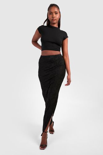 Womens Lace Maxi Skirt - Black - 12 - boohoo - Modalova