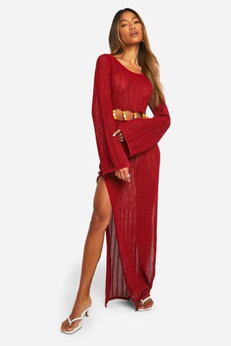 Womens Wooden Bead Cut Out Detail Crochet Maxi Dress - - 16 - boohoo - Modalova