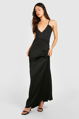 Womens Tall Textured Strappy Maxi Dress - - 12 - boohoo - Modalova