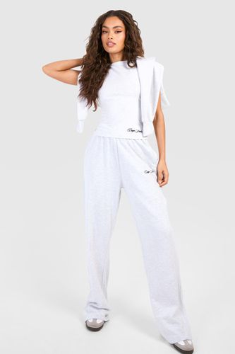 Womens Dsgn Studio Embroidered Straight Leg Jogger - - XS - boohoo - Modalova