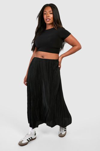 Womens Plus Plisse Full Midaxi Skirt - - 26 - boohoo - Modalova