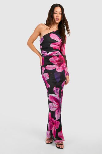Womens Tall Floral Print Mesh Maxi Skirt - - 10 - boohoo - Modalova