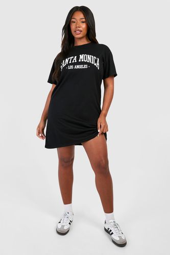 Womens Plus Santa Monica Printed T-shirt Dress - - 18 - boohoo - Modalova