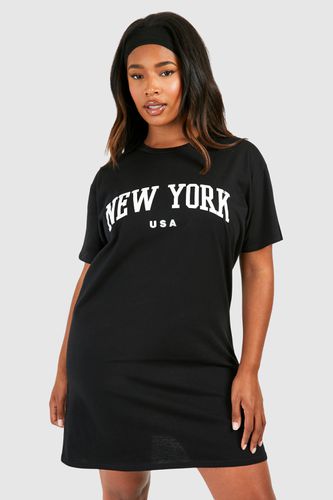 Womens Plus New York Printed T-shirt Dress - - 18 - boohoo - Modalova