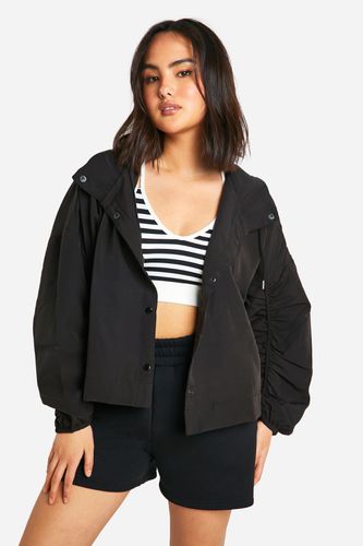 Womens Pocket Detail Hooded Jacket - - XL - boohoo - Modalova