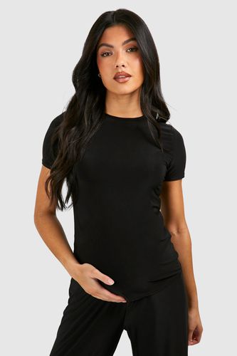 Womens Maternity Soft Touch Crew Neck T-shirt - - 10 - boohoo - Modalova