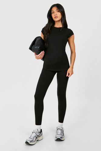 Womens Maternity Soft Touch High Waisted Modal Leggings - - 14 - boohoo - Modalova