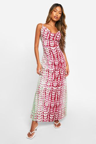 Womens Tie Dye Cowl Maxi Dress - - 10 - boohoo - Modalova