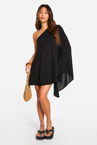 Womens Flare Sleeve Cheesecloth Mini Dress - - 10 - boohoo - Modalova