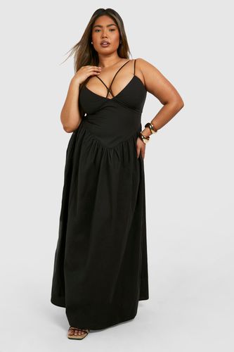 Womens Plus Cotton Strappy Maxi Dress - - 26 - boohoo - Modalova