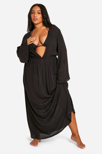 Womens Plus Cheesecloth Batwing Maxi Dress - - 20 - boohoo - Modalova