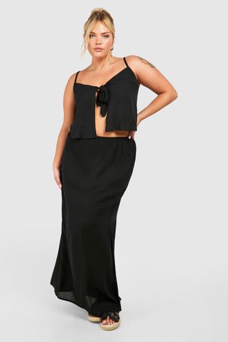 Womens Plus Cheesecloth Maxi Skirt - - 28 - boohoo - Modalova