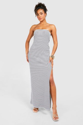 Womens Bandeau Stripe Maxi Dress - - 10 - boohoo - Modalova