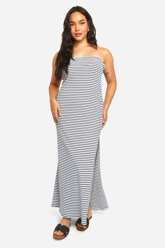 Womens Plus Bandeau Stripe Maxi Dress - - 18 - boohoo - Modalova