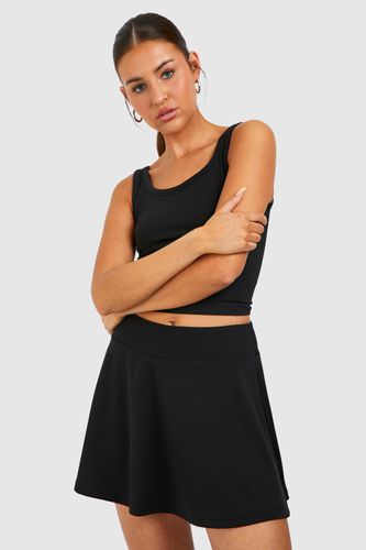Womens Active Fabric Tennis Skirt With Built In Short - - M - boohoo - Modalova