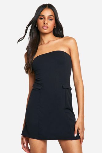 Womens Tall Crepe Bardot Mini Dress - - 8 - boohoo - Modalova