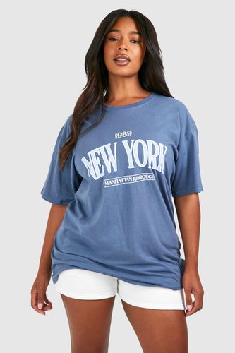Womens Plus New York 1989 Printed T-shirt - - 18 - boohoo - Modalova